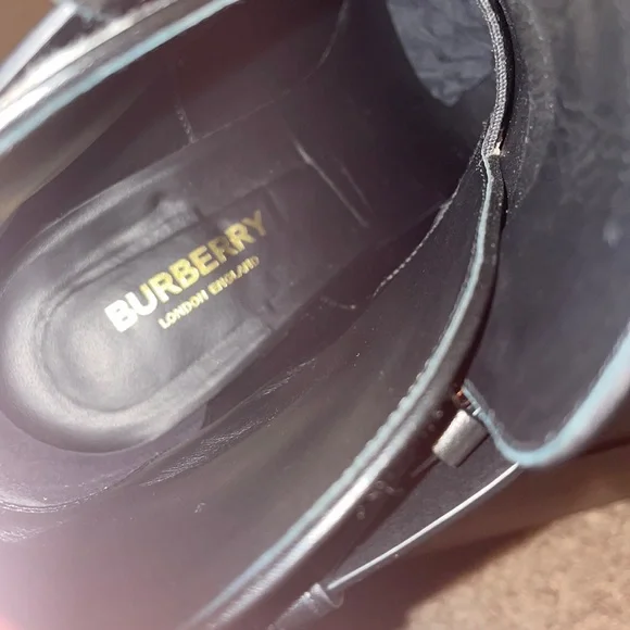 Burberry Pryle Equestrian Check Ankle leather Booties - Picture 6 of 8